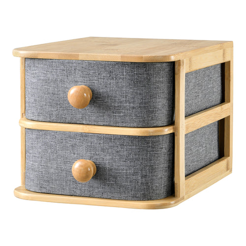 Organisateur de bureau Arsivik à 2 tiroirs 16 x 18 x 23 cm [en.casa]