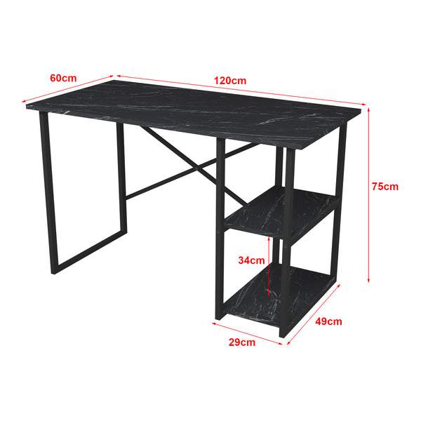 [en.casa] Bureau Nittedal laptoptafel 75x120x60 cm - 4 varianten