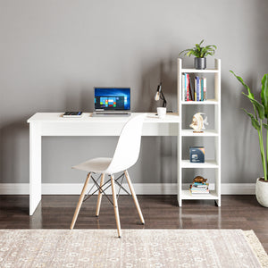 Bureau Chagtuniejle met geïntegreerd opbergrek 150x45x120 cm [en.casa]