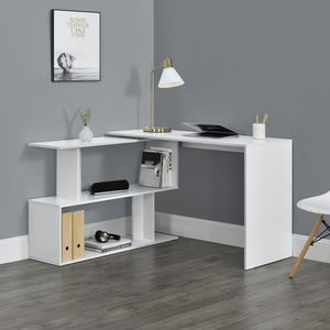 Hoekbureau met open kast Arendal 120x50x76,5 cm - verschillende kleuren