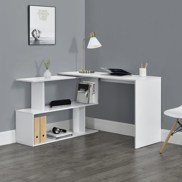 Hoekbureau met open kast Arendal 120x50x76,5 cm - verschillende kleuren
