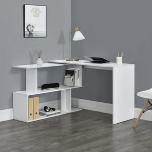 Hoekbureau met open kast Arendal 120x50x76,5 cm - verschillende kleuren