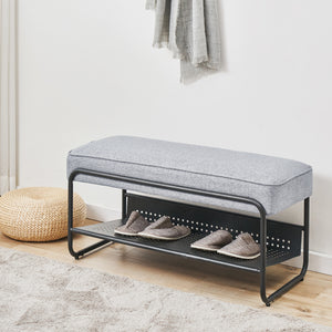 Banc à chaussures Lillehammer 90 x 37 x 42 cm [en.casa]