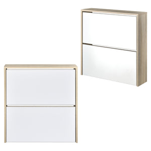 Meuble à chaussures Lund avec miroir [en.casa] 