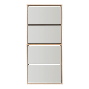 Meuble à chaussures Lund avec miroir [en.casa] 