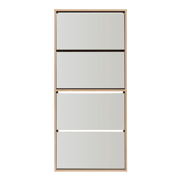 Meuble à chaussures Lund avec miroir [en.casa] 