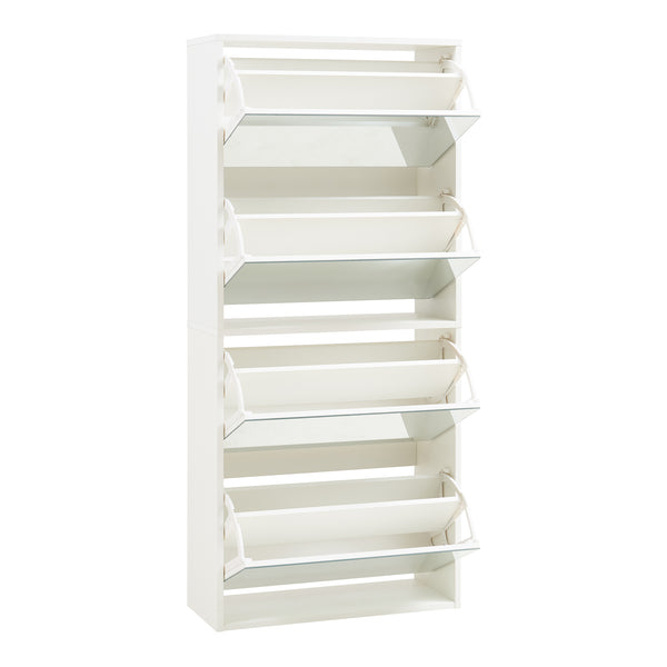 Meuble à chaussures Lund avec miroir [en.casa] 