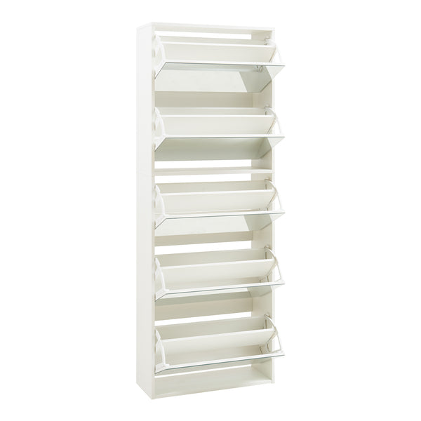 Meuble à chaussures Lund avec miroir [en.casa] 