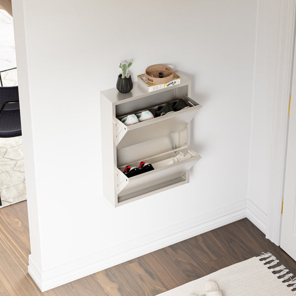 Schoenenkast Sokndal met kleppen [en.casa]