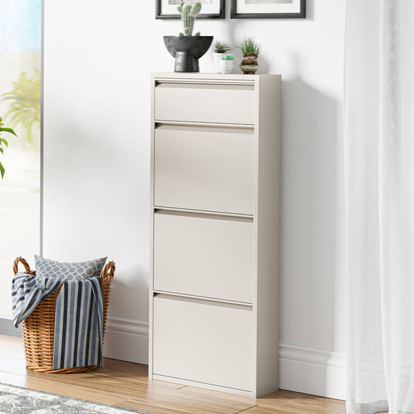 Schoenenkast Sokndal met kleppen [en.casa]
