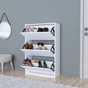 Armoire à chaussures Aurskog 110x73,5x24cm différentes couleurs [en.casa] - premiumXL