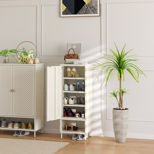 Meuble à chaussures Coleraine acier [en.casa]