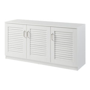 Schoenenkast Løten 62x125x36 cm wit [en.casa]
