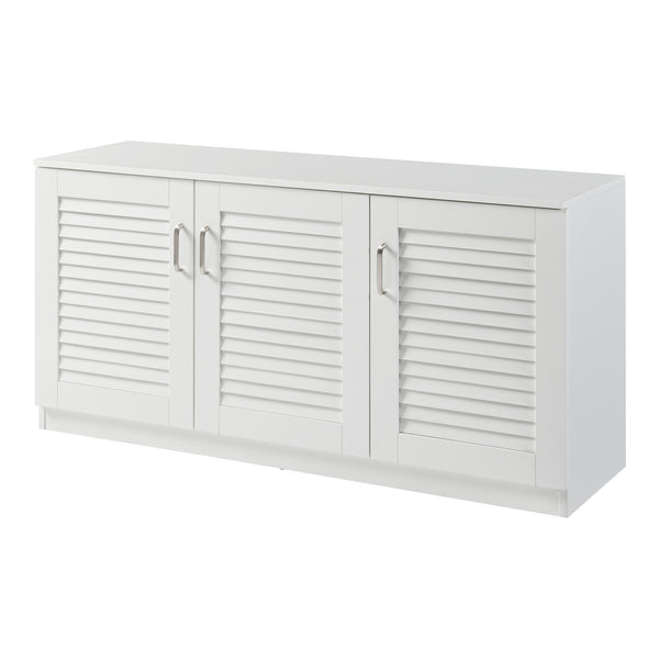 Schoenenkast Løten 62x125x36 cm wit [en.casa]