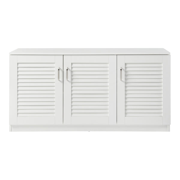 Schoenenkast Løten 62x125x36 cm wit [en.casa]