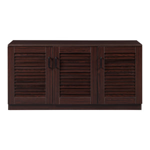 Schoenenkast Løten 62x125x36 cm wengé [en.casa]