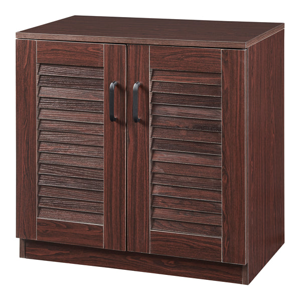 Schoenenkast Løten 62x63x36 cm wengé [en.casa]
