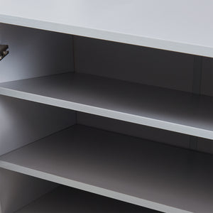 Schoenenkast Løten 97x120x36 cm grijs [en.casa]
