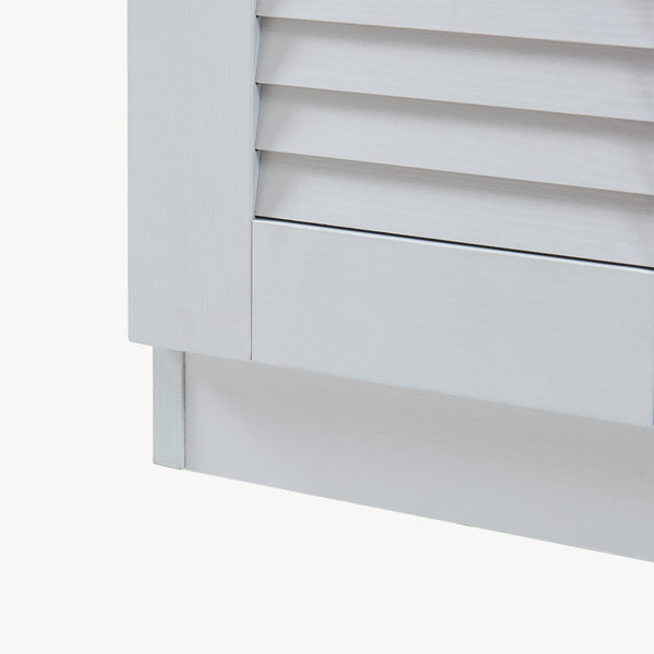 Schoenenkast Løten 97x120x36 cm grijs [en.casa]
