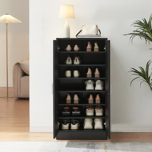 Armoire à chaussures Notribontaa avec 2 portes 108 x 55 x 35 cm [en.casa] 
