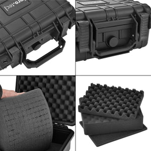 Valise pour appareil photo Protection IP55 Plusieurs tailles Noir [pro.tec] 