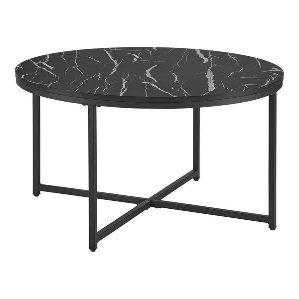 Table basse ronde Uppvidinge pour salon 45 x 80 cm [en.casa]