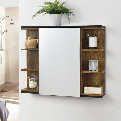 Badkamerkast Harstad met spiegel spiegelkast 64x80x20 cm - 3 varianten