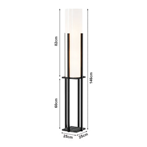 Lampadaire Gisborne avec 1 étagère 146 x 25 x 25 cm E27 lux.pro