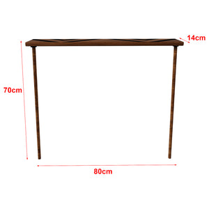 Table console Holmsland en bois 70 x 80 x 14 cm [en.casa]