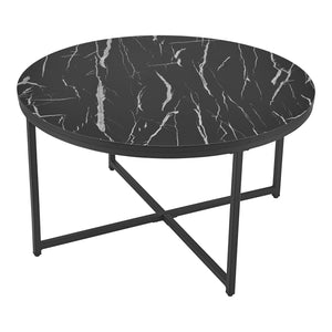 Table basse ronde Uppvidinge pour salon 45 x 80 cm [en.casa]