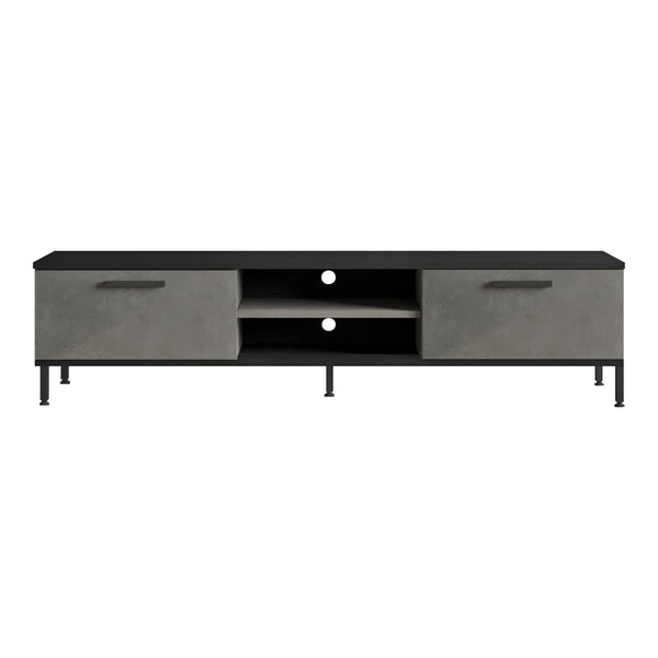 Meuble TV Lempäälä à 2 portes 39 x 160 x 35 cm [en.casa]