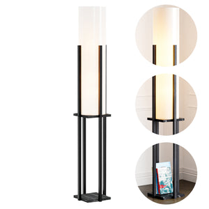 Lampadaire Gisborne avec 1 étagère 146 x 25 x 25 cm E27 lux.pro