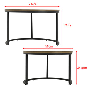 Set de 2 tables basses gigognes Christchurch [en.casa]