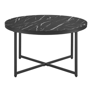 Table basse ronde Uppvidinge pour salon 45 x 80 cm [en.casa]