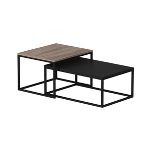 Set de 2 tables basses Aabenraa gigognes rectangulaires [en.casa]