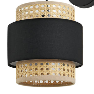 Wandlamp set van 1/2/3 Southampton 36x30x18 cm E14 zwart en beige lux.pro