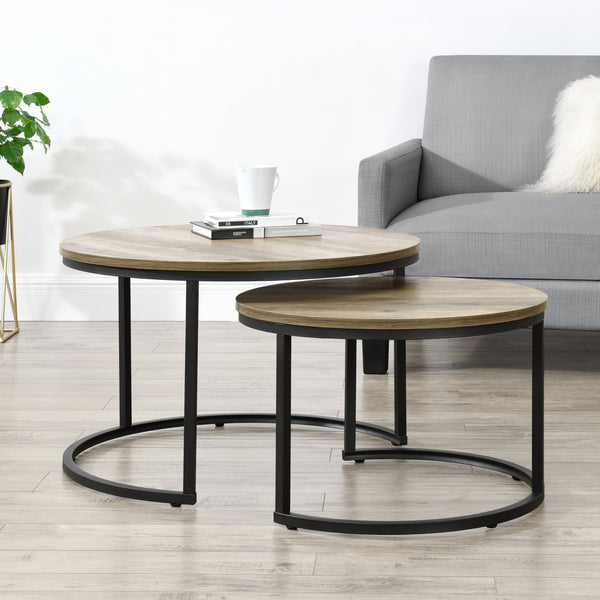 Set de 2 tables basses gigognes Christchurch [en.casa]