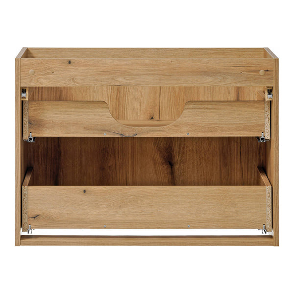 Meuble sous lavabo avec lavabo Newport 80 x 71 x 40 cm aspect chêne [en.casa]