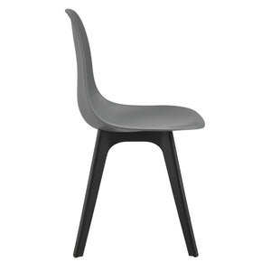 Set de 4 Chaises Brevik Plastique 83 x 54 x 48 cm Plusieurs couleurs [en.casa]