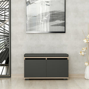 [en.casa] Schoenenrek Brande 42x80x35 cm - 2 varianten