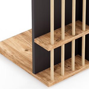 [en.casa] Bijzettafel Siikainen laptoptafel op wielen 44x29x65 cm - 3 varianten