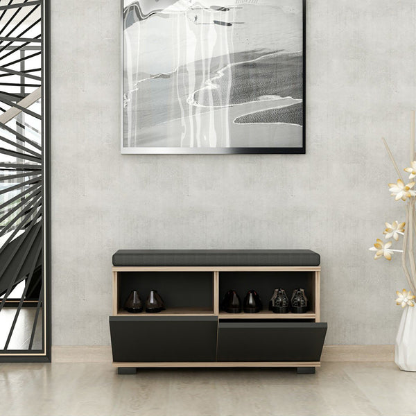 [en.casa] Schoenenrek Brande 42x80x35 cm - 2 varianten