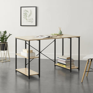 Bureau Aarhus avec Etagères 75 x 120 x 60 cm [en.casa]