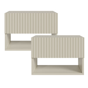 Lot de 2 tables de chevet murales Nand [en.casa]