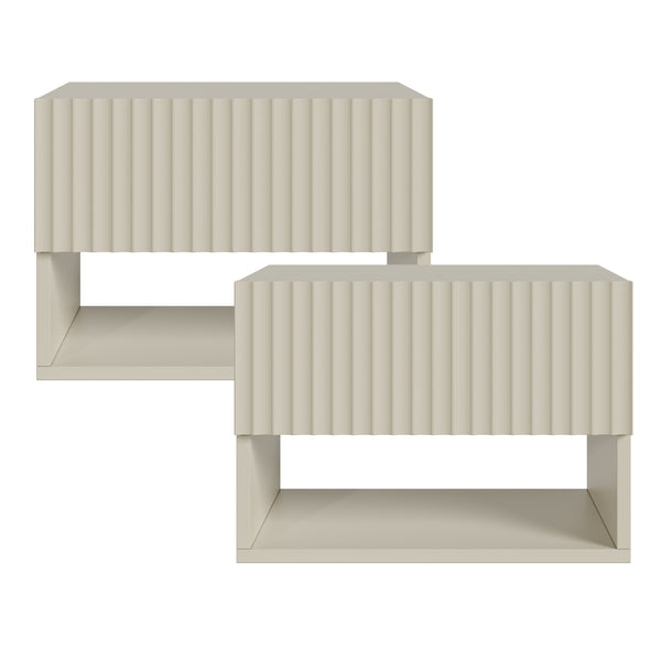 Lot de 2 tables de chevet murales Nand [en.casa]