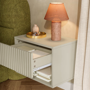 Lot de 2 tables de chevet murales Nand [en.casa]