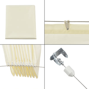 Voile d'Ombrage Rétractable Braga SPF 50 Hydrofuge couleurs et tailles différentes [en.casa]