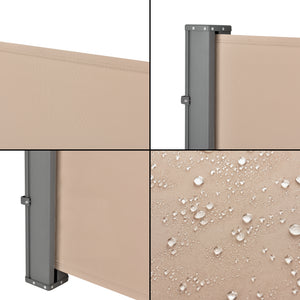 Windscherm uittrekbaar terrasscherm zijluifel - 8 varianten