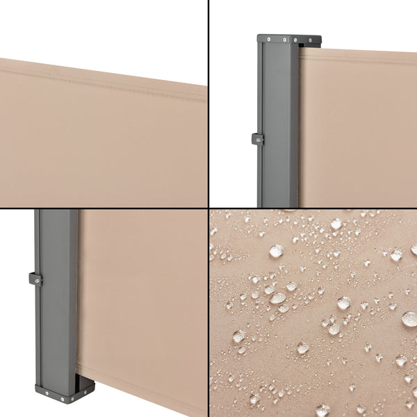 Windscherm uittrekbaar terrasscherm zijluifel - 8 varianten