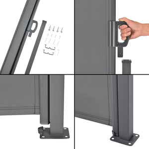 Windscherm uittrekbaar zijluifel - 11 varianten